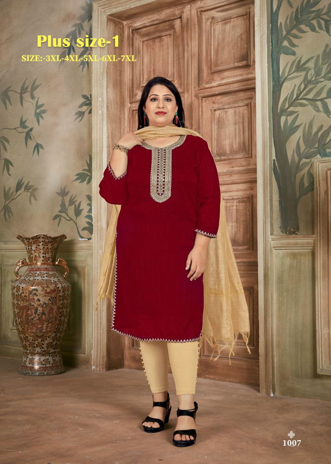 Plus Size V 1 Designer Kurtis Catalog